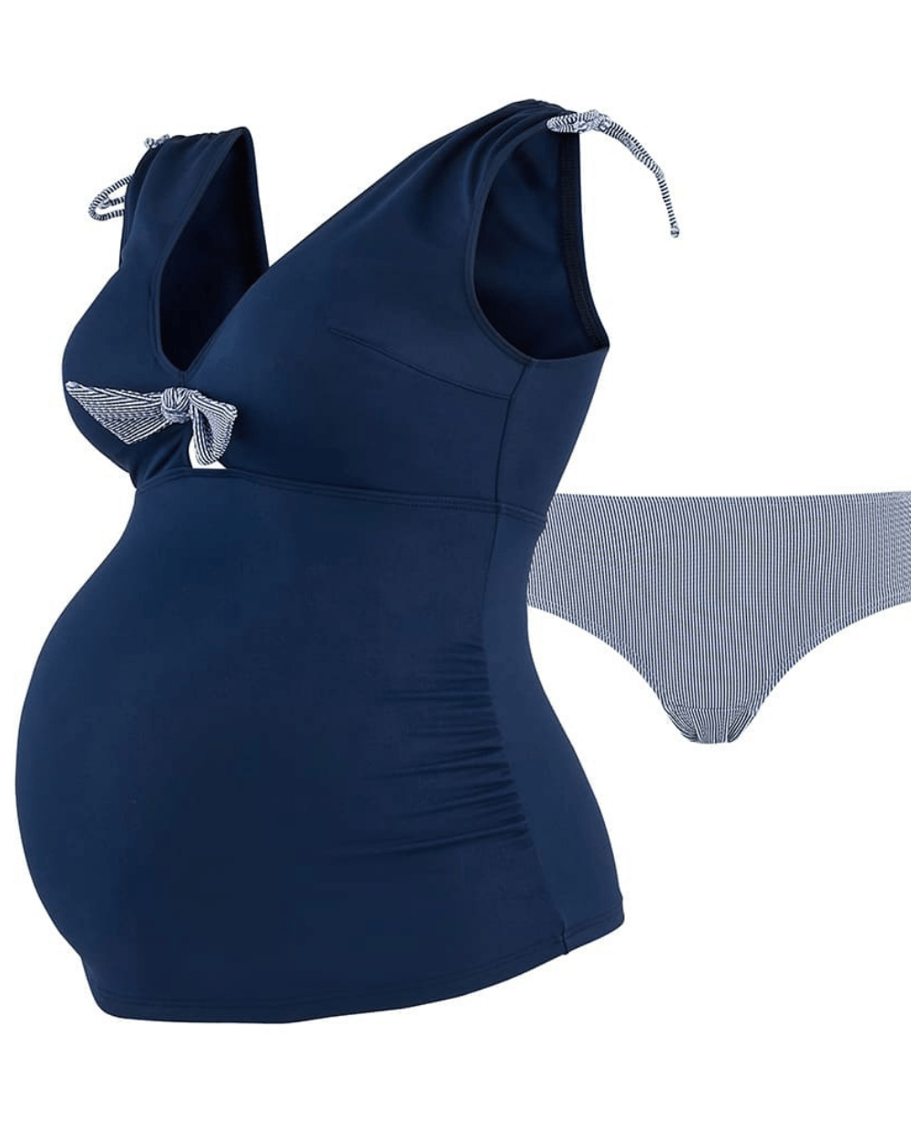Costum de baie gravide 2 piese St Tropez Marine cu protecție UV