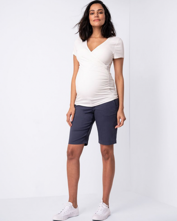 Pantaloni scurți pentru gravide Mason Navy Seraphine - 1